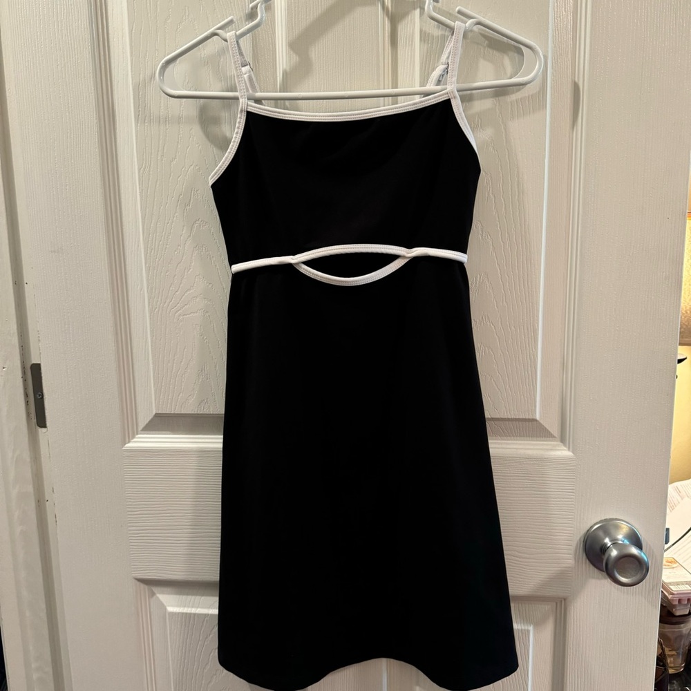 Sporty Keyhole Mini Slip Dress